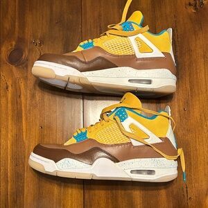 Air Jordan 4 Retro Shimmer Custom Painted